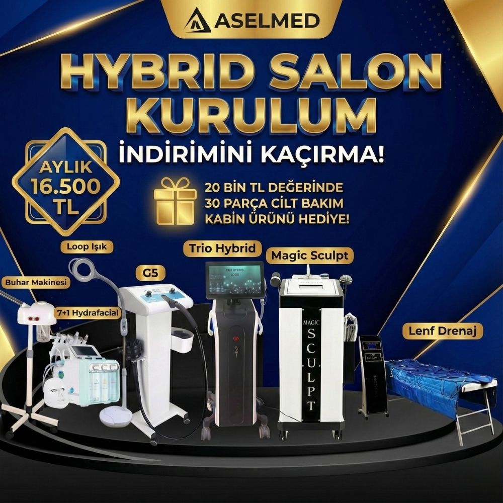 2026 yılına girerken, güzellik merkezinizi bir üst seviyeye taşımak, müşterilerinize en güvenli ve etkili uygulamaları sunmak istiyorsanız Asel Medikal olarak yanınızdayız. Lazer epilasyon cihazları, bölgesel incelme makineleri ve komple salon kurulumları için sunduğumuz profesyonel çözümlerle, sektördeki yerinizi sağlamlaştırın.